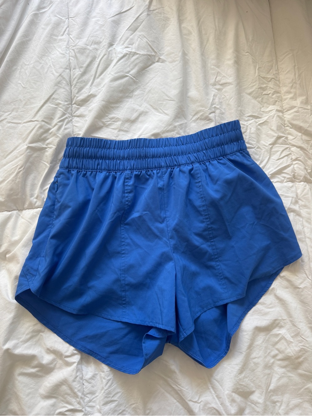 All In Motion Blue Athletic Shorts with Elastic Waistband